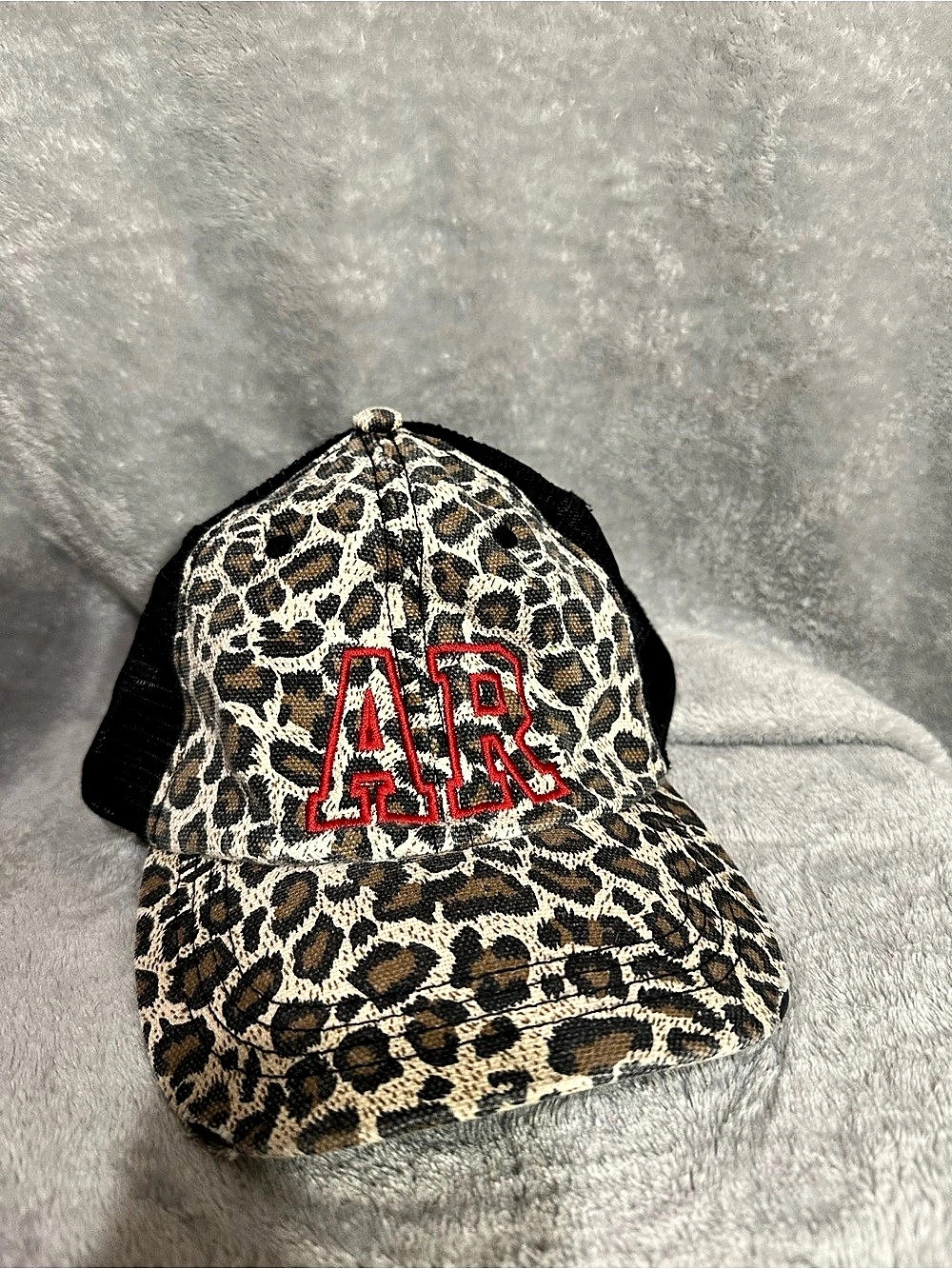 Leopard Print Trucker Hat Brown & Black